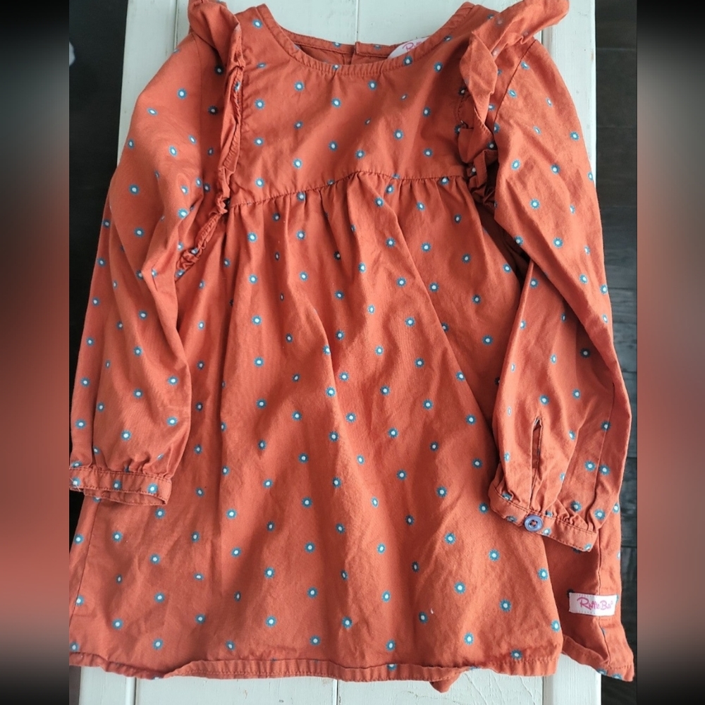 Rust Floral Dress